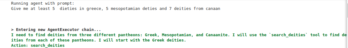 Agent understood prompt