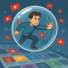 User escaping a YouTube Filter Bubble